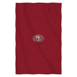 49ers OFFICIAL NFL "Dominate" Sweatshirt Throw Blanket;  54" x 84"