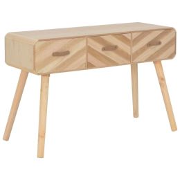 Console Table 39.4"x13.8"x26.8" Solid Wood